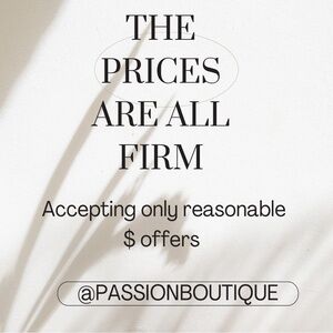 PLEASE READ All of our Prices are Firmed. 🪫LOW OFFERS will not be accepted. ⬇️